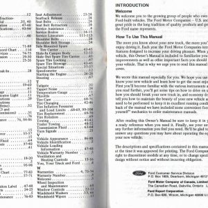 1974 Ford Operators Manual