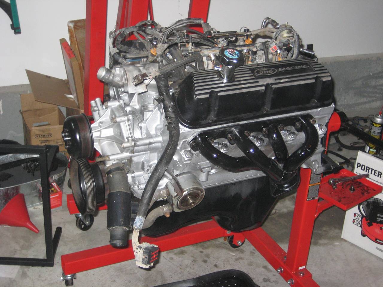 engine rebuild with paint