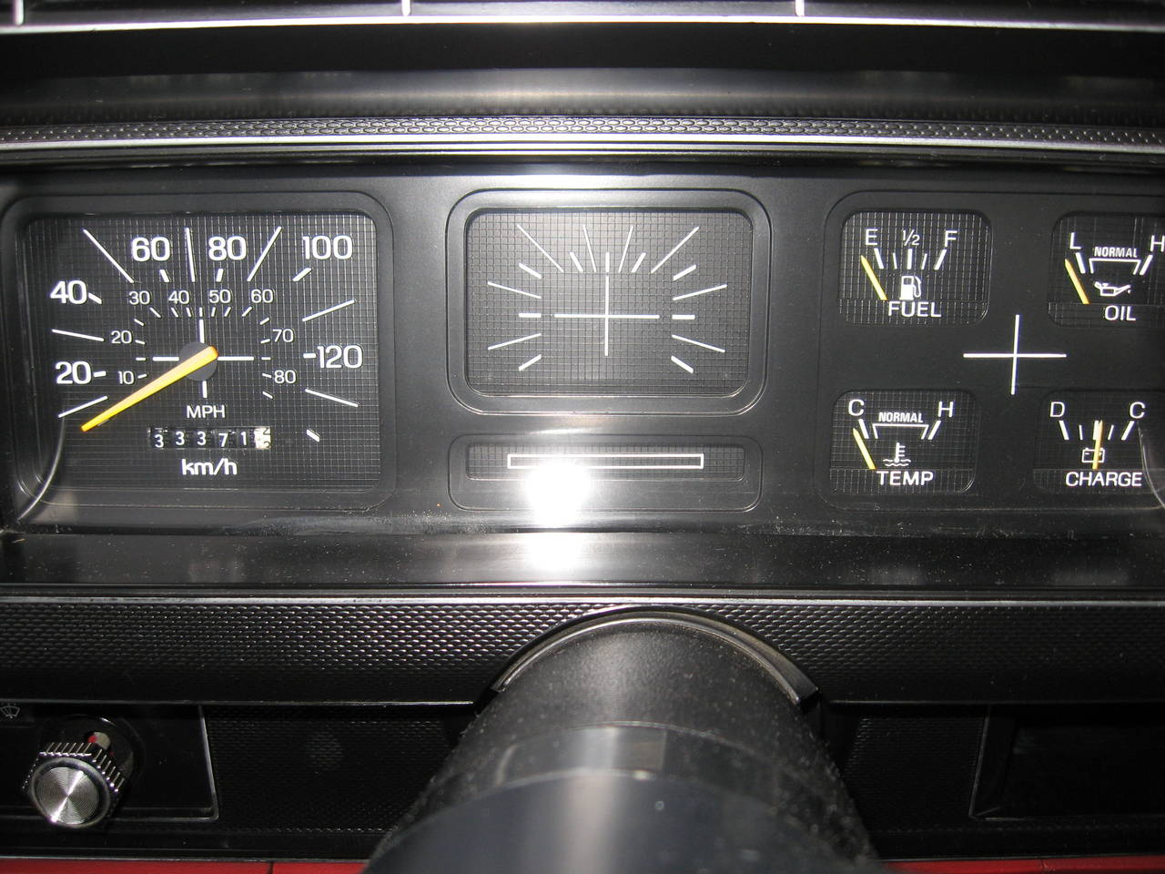 factory dash with out tachometer option