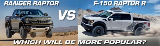 2024 Ford Ranger Raptor vs Ford F-150 Raptor R