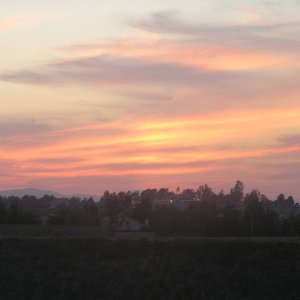 Sunset over the Temecula Valley