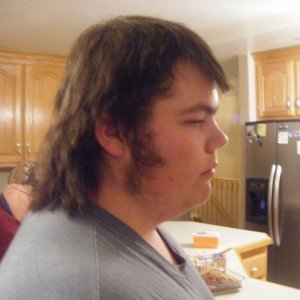 Me with my best attempt at a mullet