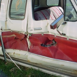donor truck damage