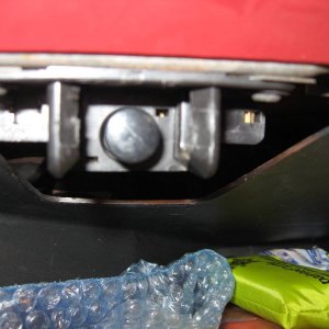 Glove box light switch