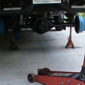 Rear Brake lines and painted differential