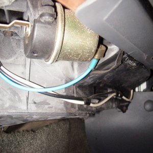 wiring below glovebox