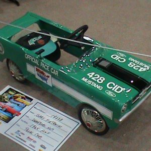 Mustang Pedal car..Detroit Autorama