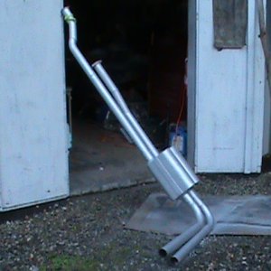Finished Flowmaster exhaust system