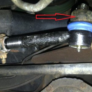tie rod impact area