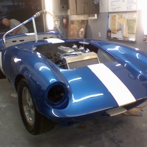 recent paint job for a customer 1964 Elva Vintage racecar