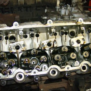 remove rockers,arms,pushrods, and headbolts