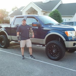 Ole' Blue and I with the trophy.