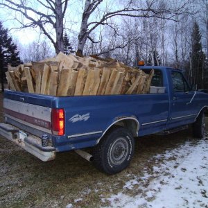 hauling some firewood