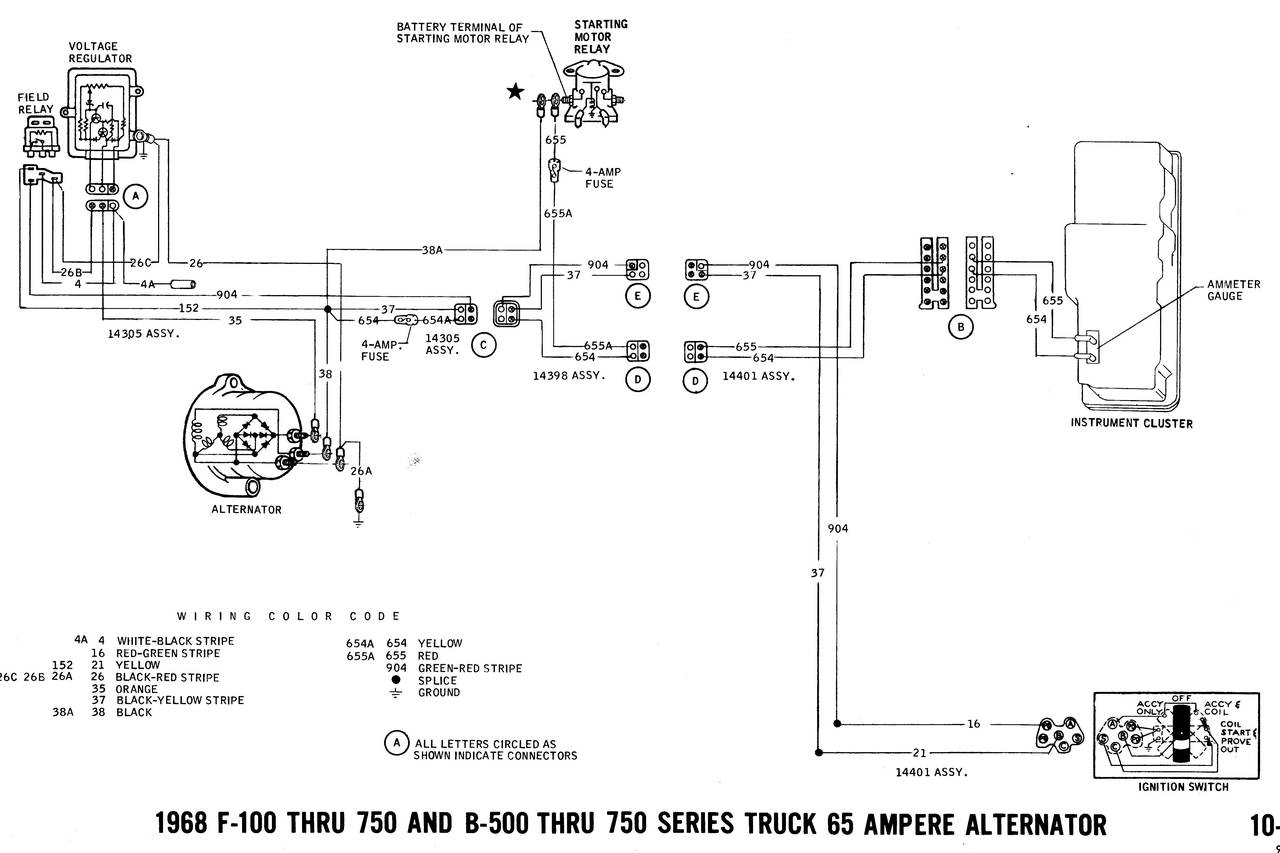 1968 Ford F100 Wiring Diagram