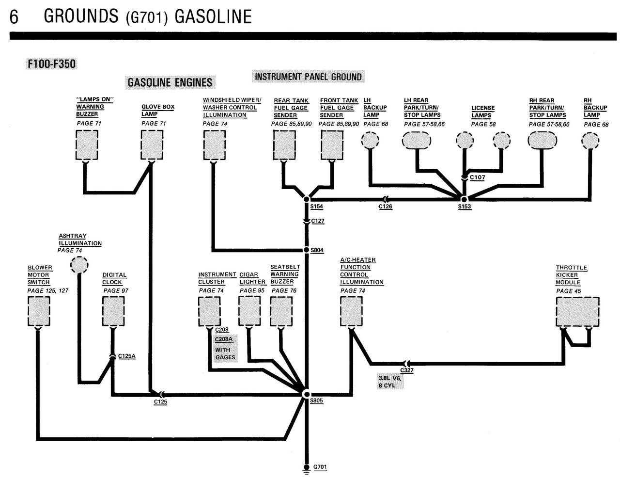 1984 Bronco/F150-350 Electrical and Vacuum Trouble Shooting Manual ...