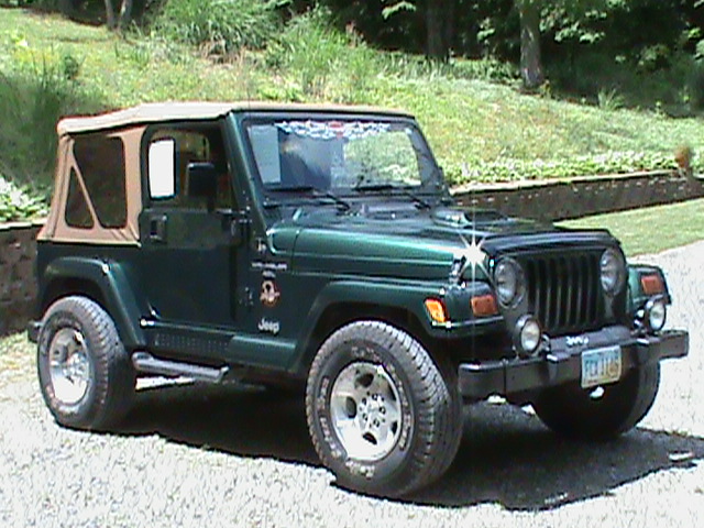 01 Jeep wrangler with wheel spacers