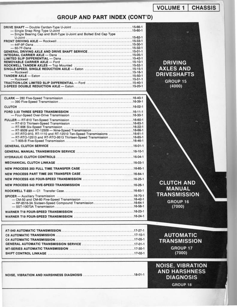 1978 Ford Truck Manual, Volume 1(Chassis)