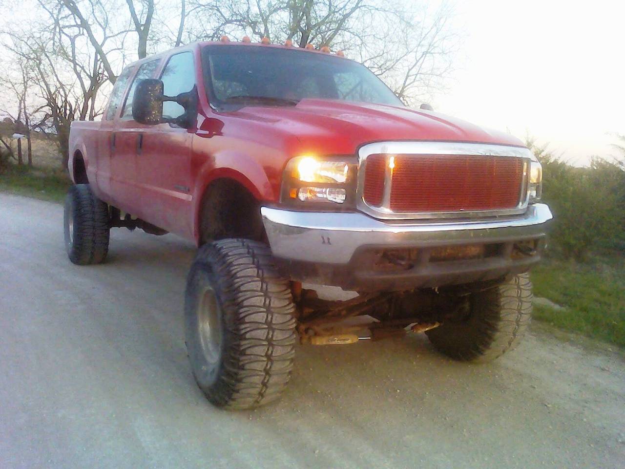 added 07 headlights, painted billit grille and 2 more clearance lights