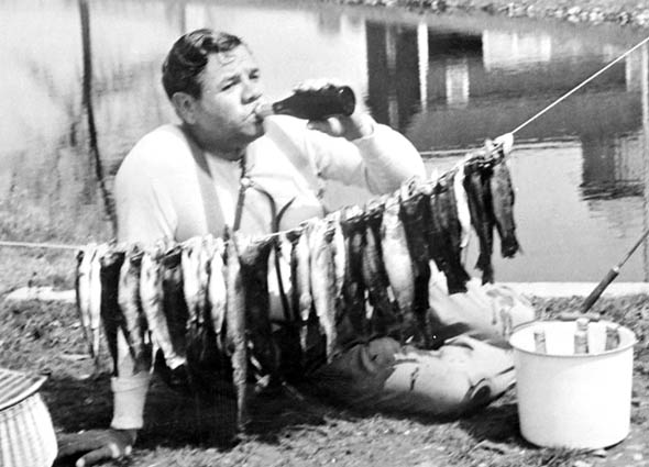 Babe-Ruth-Trout-and-Beer