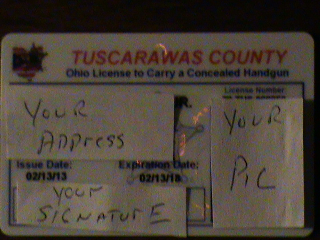 CCW Certificate/Permit
