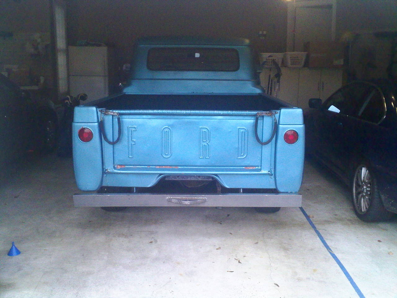 First day rolled in garage
