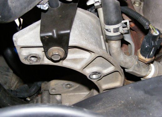 Front View of Alternator Bracket