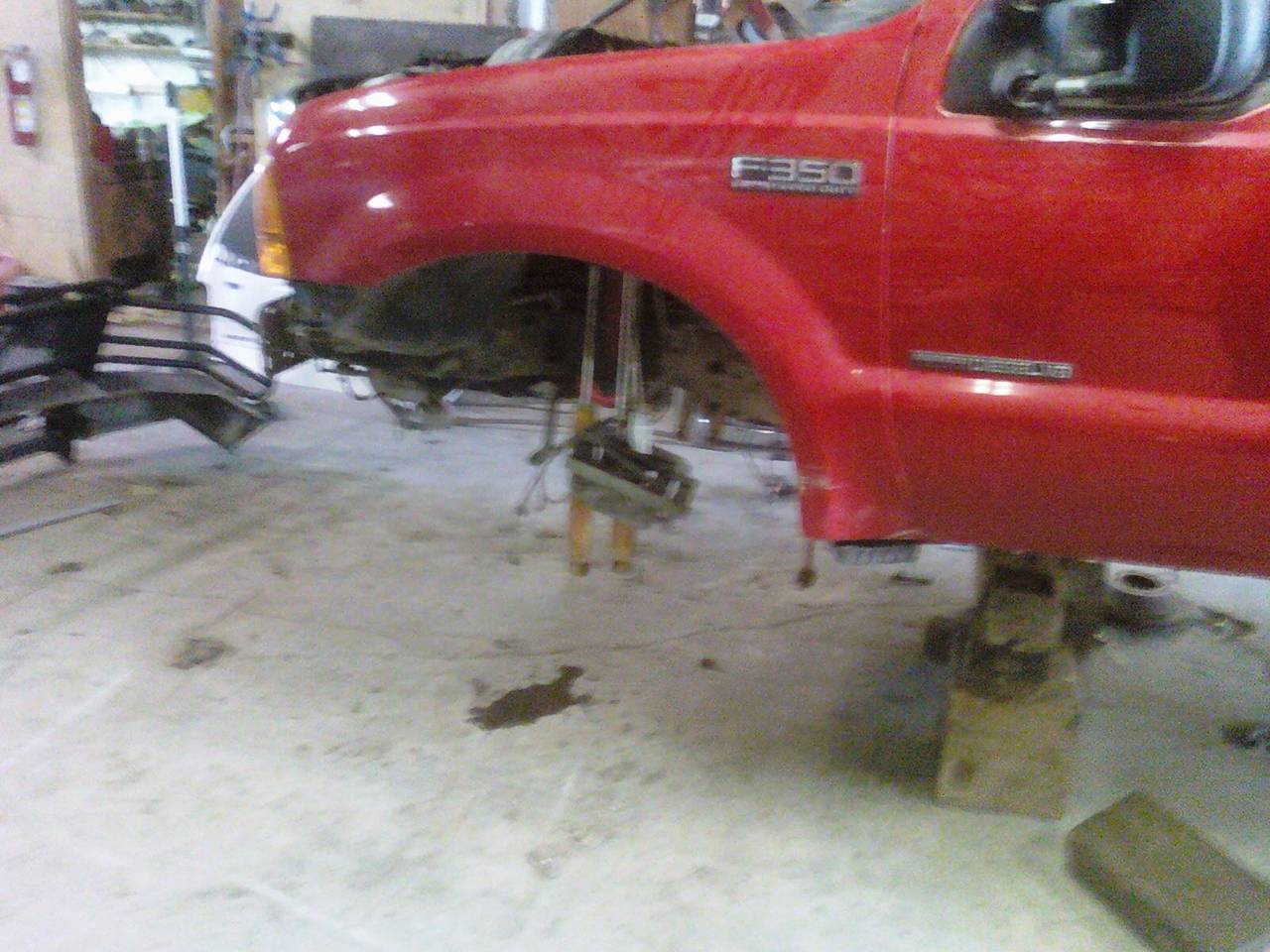 gettting the new front axle