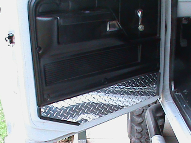 Inside door bottom plate panel