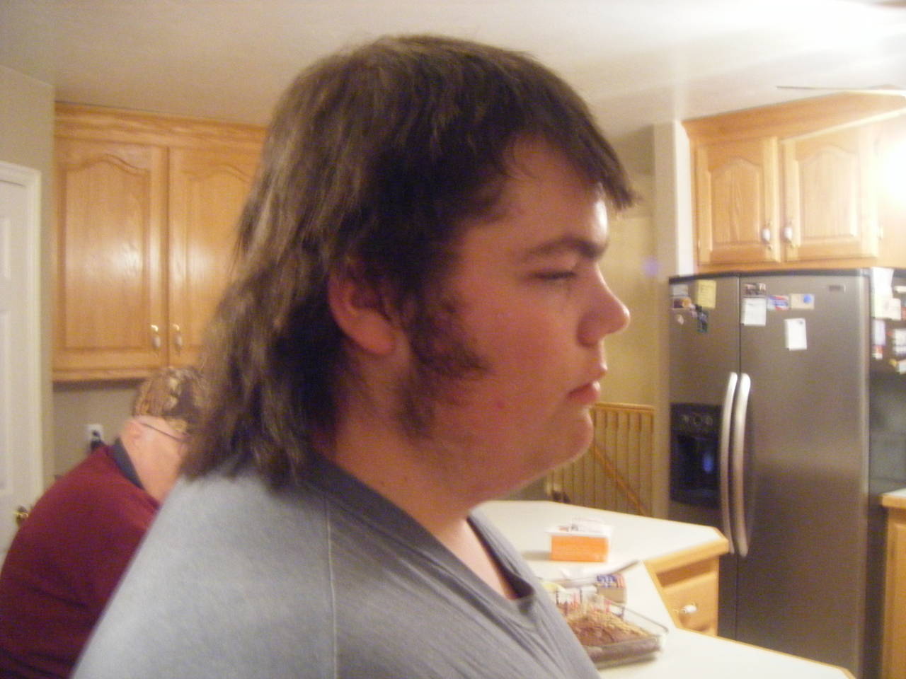 Me with my best attempt at a mullet