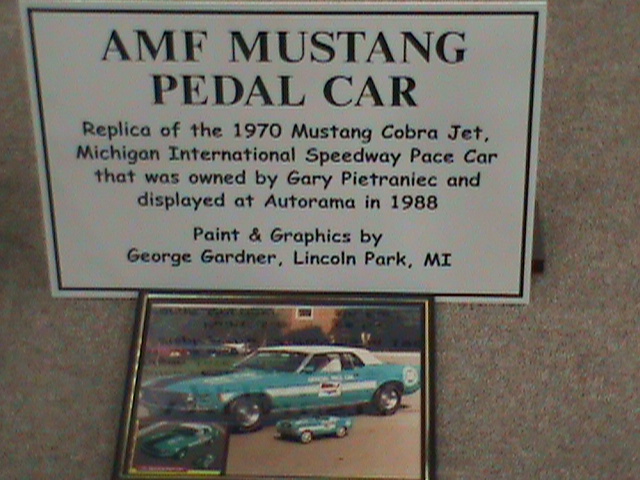 Mustang Pedal car..Detroit Autorama