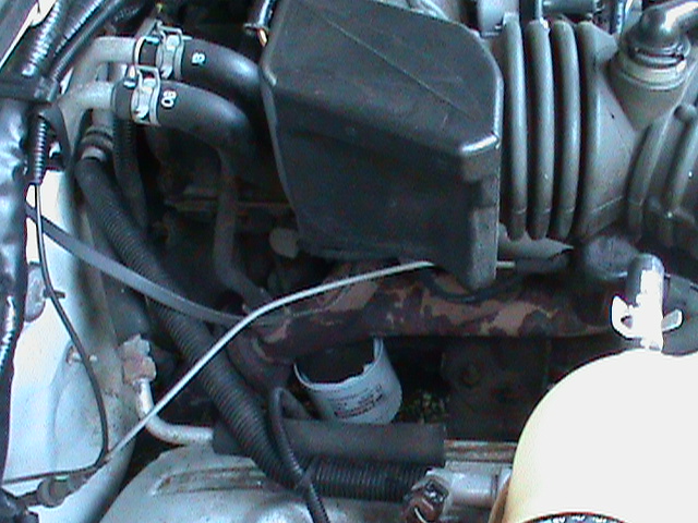 oil filter location of the 4.0 on the 05 Explorer