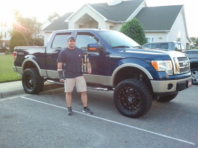 Ole' Blue and I with the trophy.