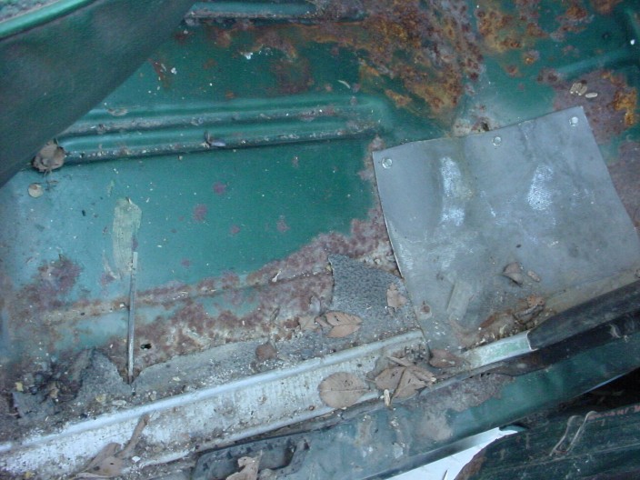 passenger floor pan