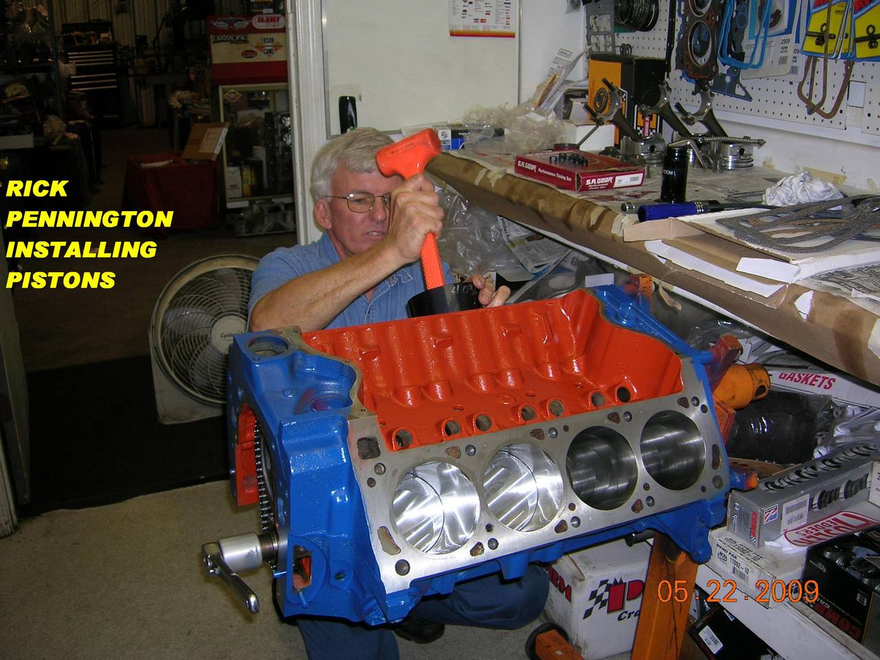 Piston installation