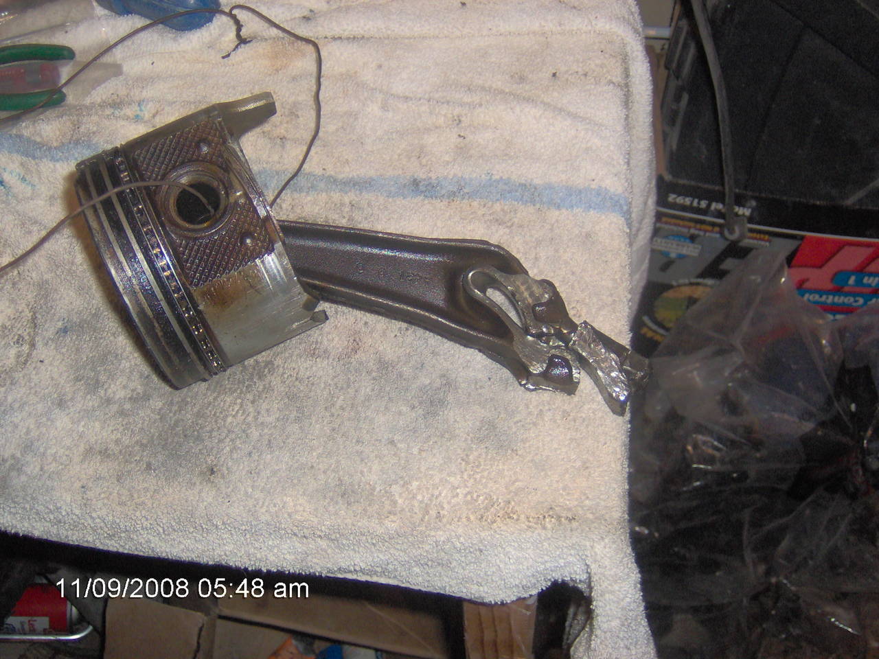 Pistons # 3 and 7 out of the 428 I had in The Mule