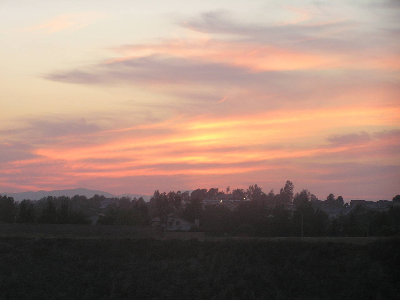 Sunset over the Temecula Valley