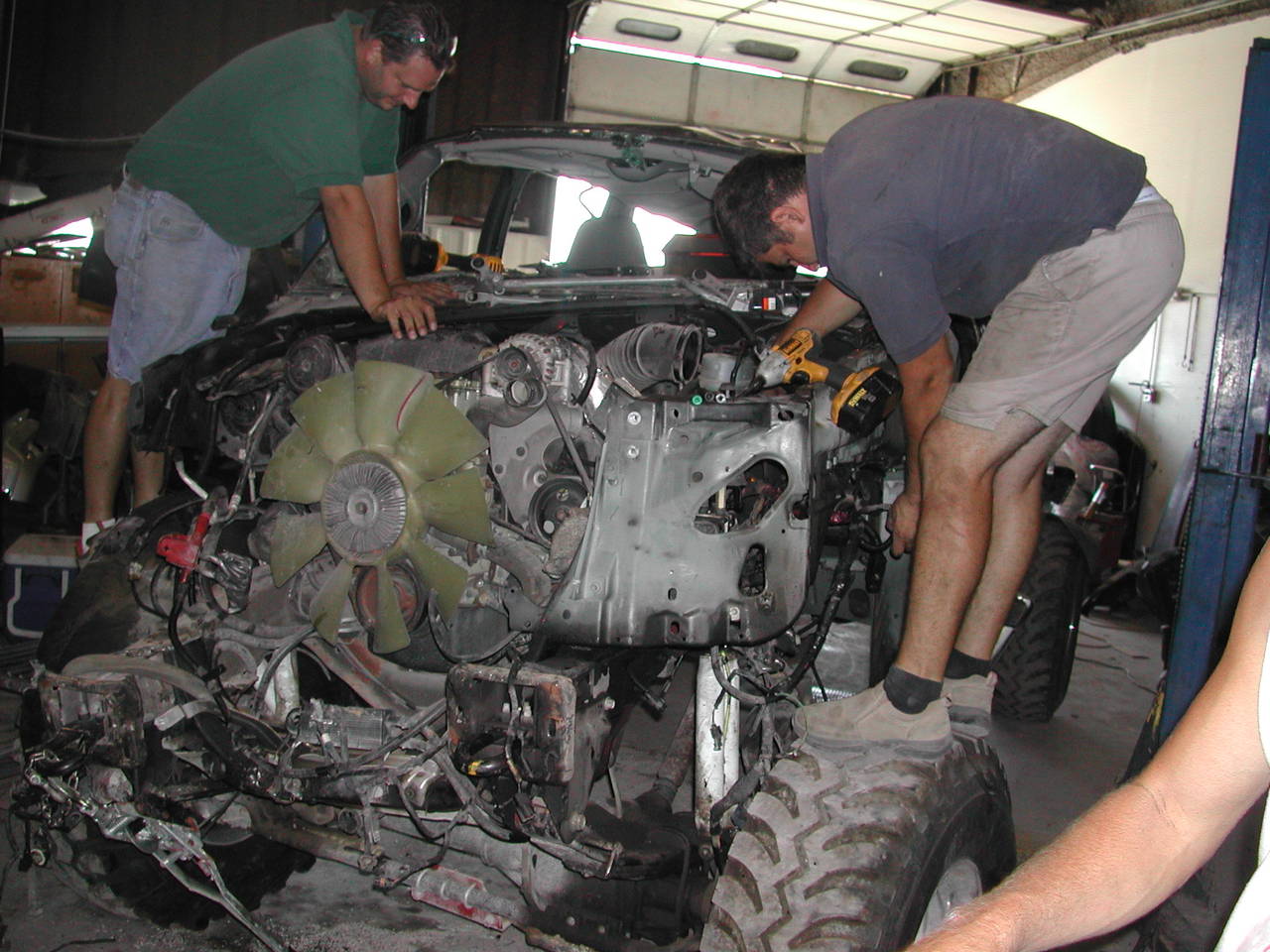 taking the old cab off