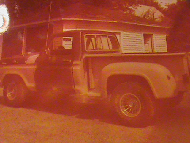 The bumble bee truck as it was before the transfer