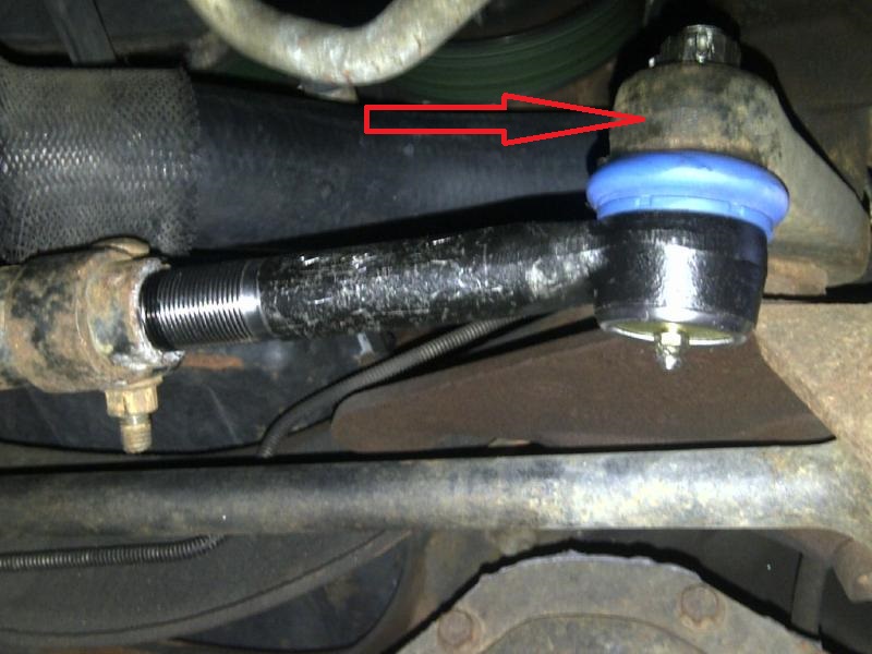 tie rod impact area