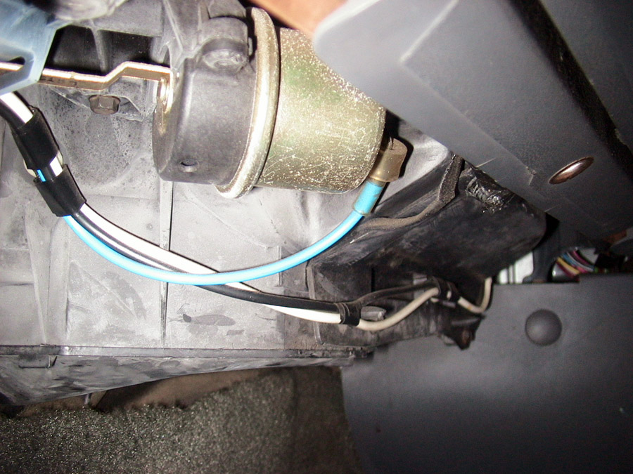 wiring below glovebox