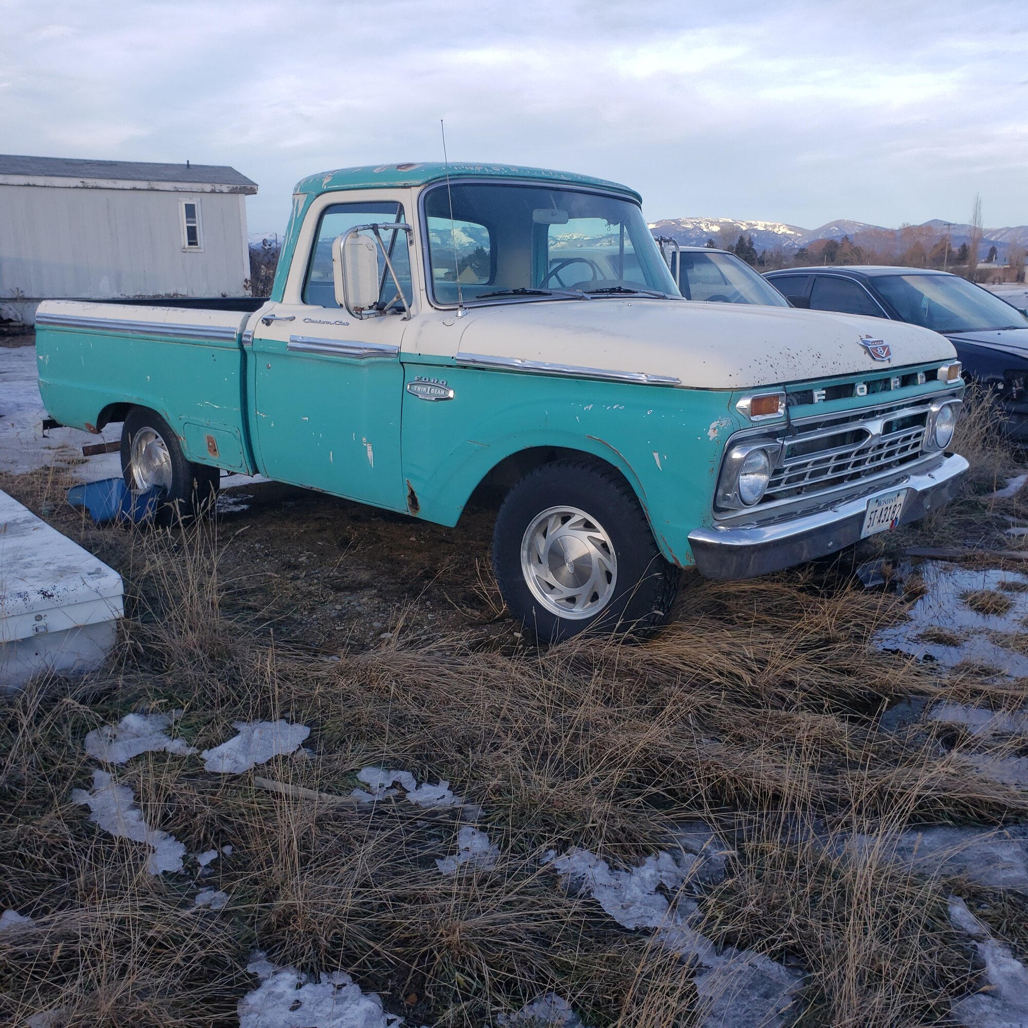 1966 Ford F100 - Old Family Truck Stock -  Ford Truck Profile